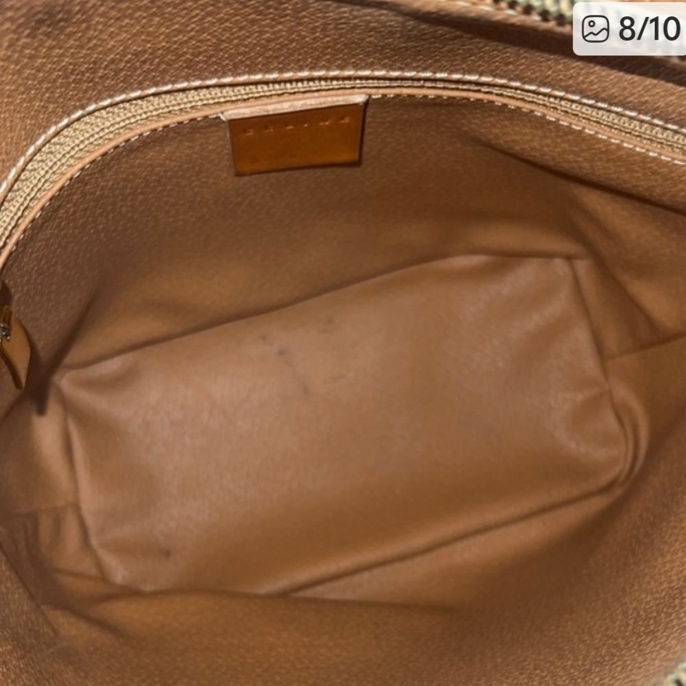 Celine Light Beige and Tan Shoulder Bag - Picture 3 of 5